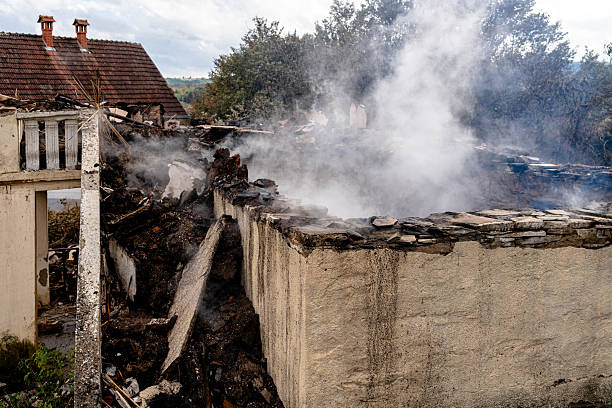 Professional Fire Damage Restoration technician working in Lithia, FL